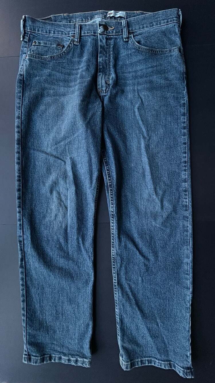 Wrangler Relaxed Fit Jeans Blue Denim 34x30